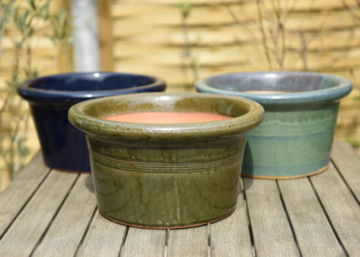 Glazed Pan Pot navy